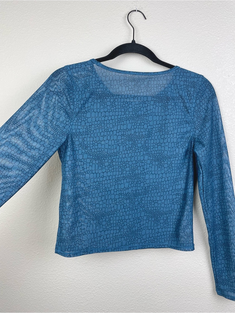 Sweaty Betty Women's Medium Momentum Workout Long Sleeve Top Beetle Blue Croc - Picture 13 of 16